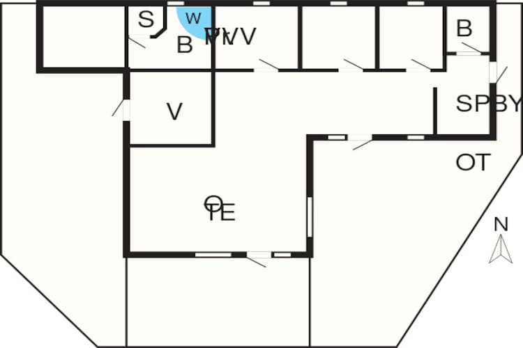 8 persoons vakantie huis in Fjerritslev-Plattegrond