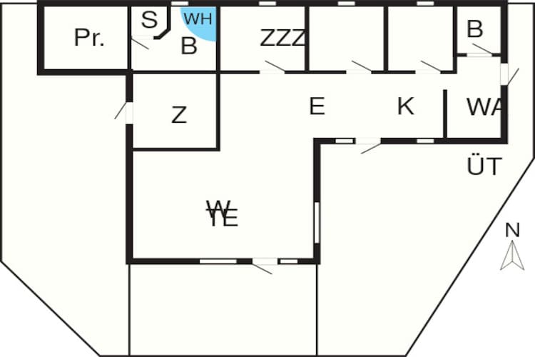8 person holiday home in Fjerritslev - Floor plan