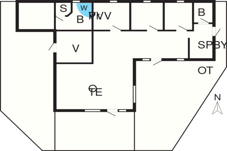 8 person holiday home in Fjerritslev - Floor plan