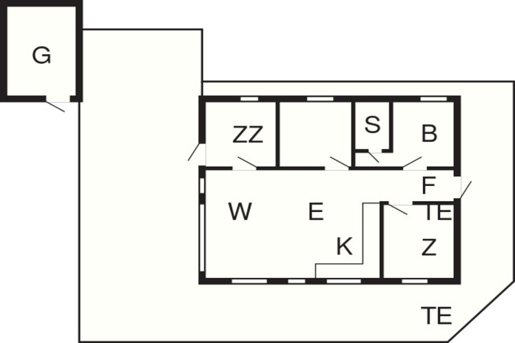 8 persoons vakantie huis in Hjørring-Plattegrond