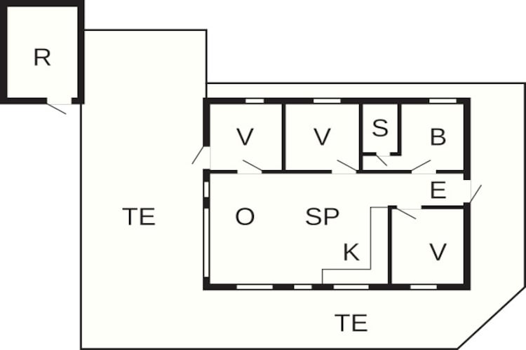 8 persoons vakantie huis in Hjørring-Plattegrond