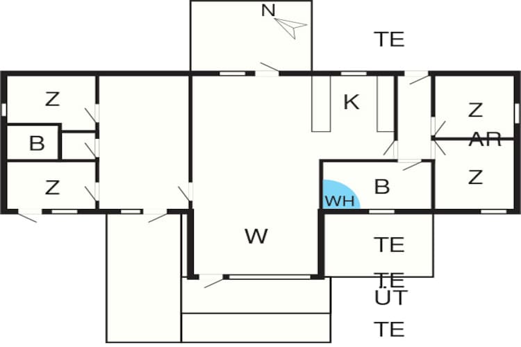 12 persoons vakantie huis in Rømø-Plattegrond