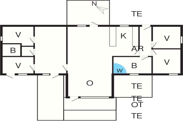 12 persoons vakantie huis in Rømø-Plattegrond