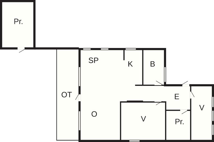 4 persoons vakantie huis in Læsø-Plattegrond