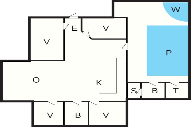 Maison de vacances pour 10 a Ebeltoft - Plan
