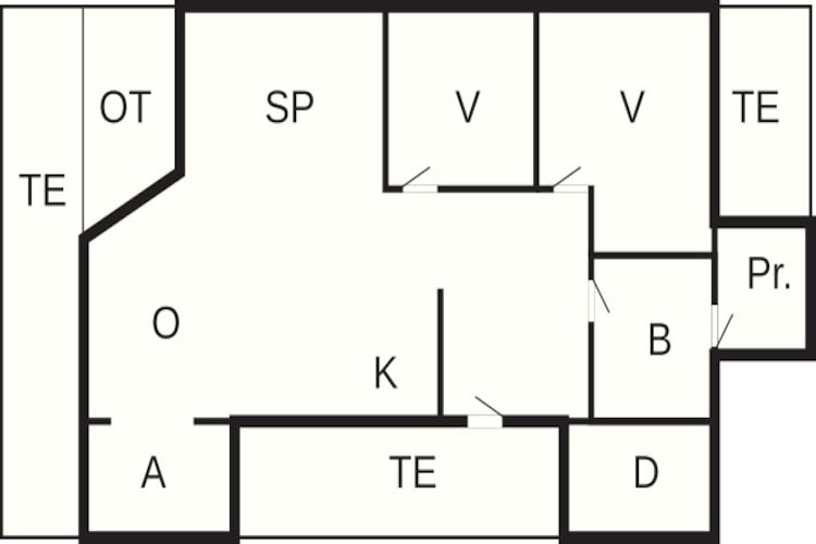 4 person holiday home in Hemmet - Floor plan