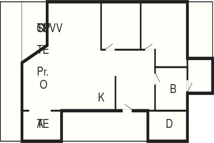4 person holiday home in Hemmet - Floor plan