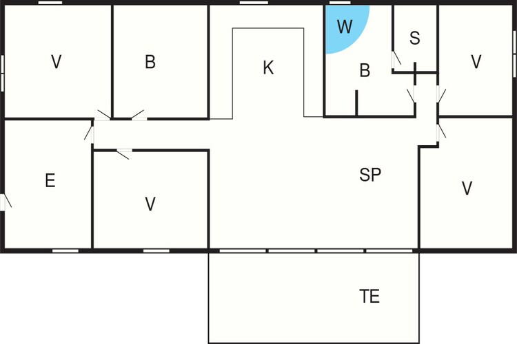 8 persoons vakantie huis in Glesborg-Plattegrond