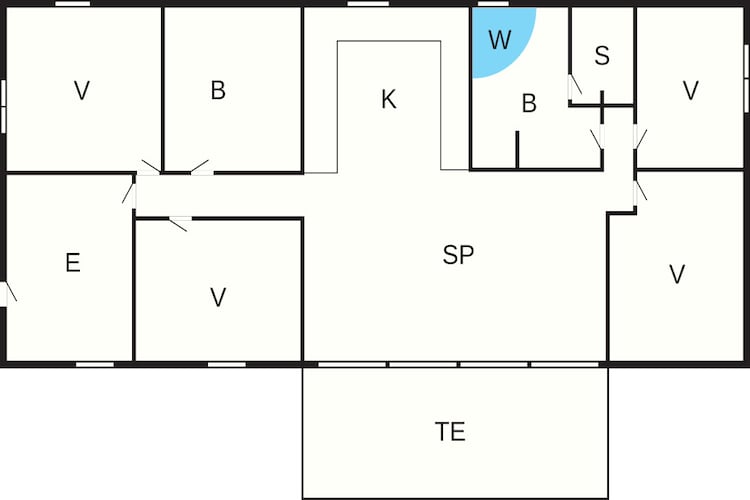 8 persoons vakantie huis in Glesborg-Plattegrond