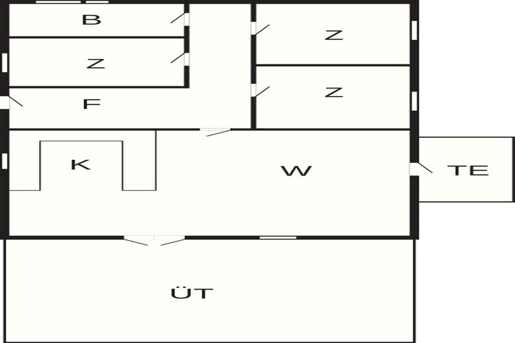 6 person holiday home in Glesborg - Floor plan