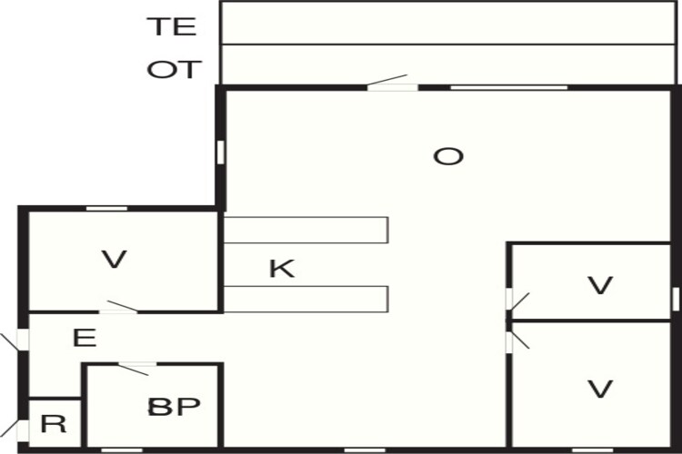 6 persoons vakantie huis in Nørre Nebel-Plattegrond