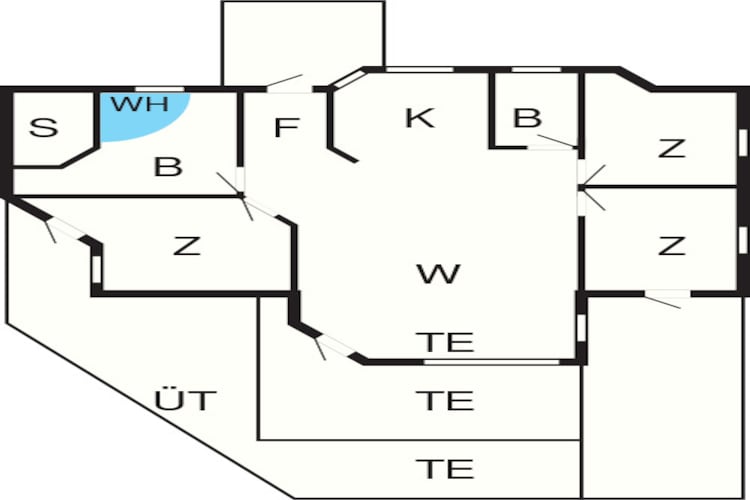 Maison de vacances pour 8 a Rødby-By Traum - Plan