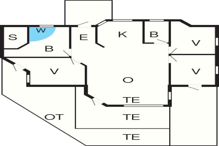 Maison de vacances pour 8 a Rødby-By Traum - Plan