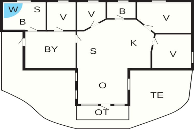 Luxe Spa Retreat in Spodsbjerg -- By Traum Ferienwohnungen-Plattegrond