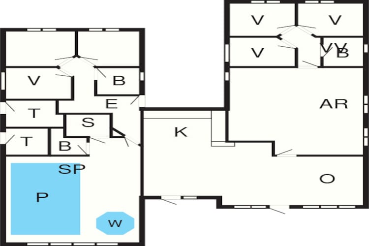Luxe villa met zwembad in Vejby - Plattegrond