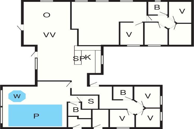 20 persoons vakantie huis in Væggerløse - Plattegrond
