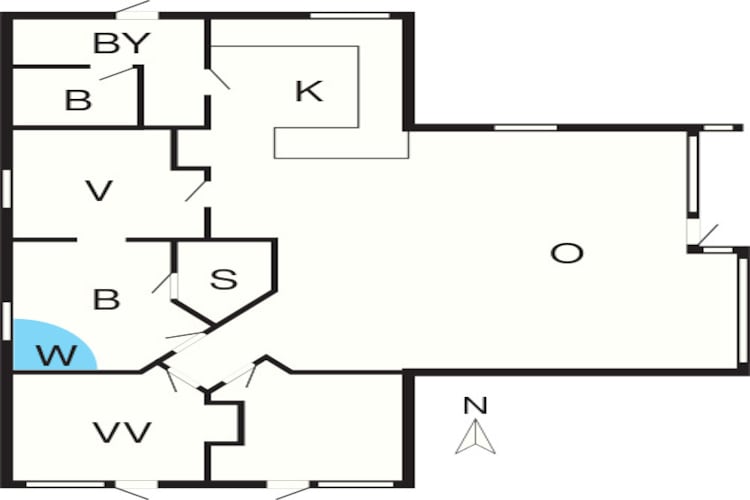 7 person holiday home in Ebeltoft - Floor plan