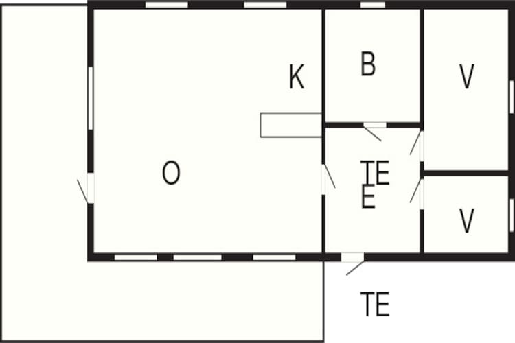 6 Personen Ferienhaus in BORKENES-By Traum-Grundriss