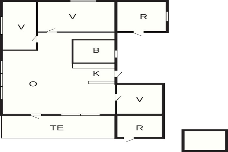 Kustsereniteit in Snogebaek -- By Traum Ferienwohnungen-Plattegrond