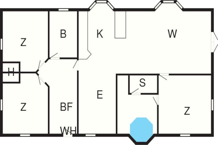 Maison de vacances pour 6 a Læsø-By Traum - Plan