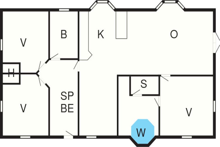Maison de vacances pour 6 a Læsø-By Traum - Plan