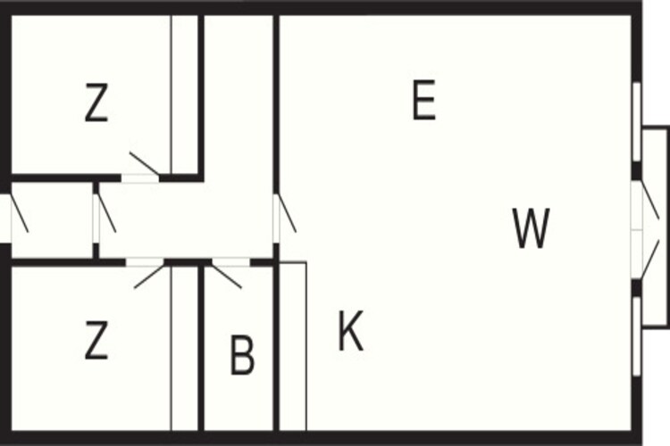 3 room,renovated-Plattegrond