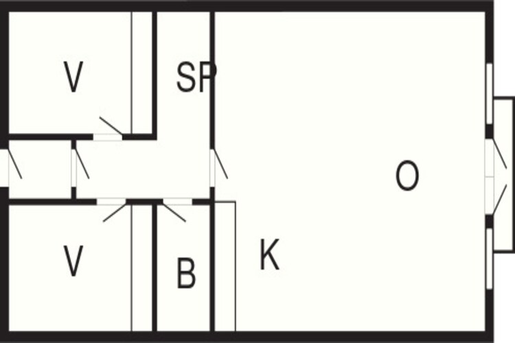 3 room,renovated-Plattegrond