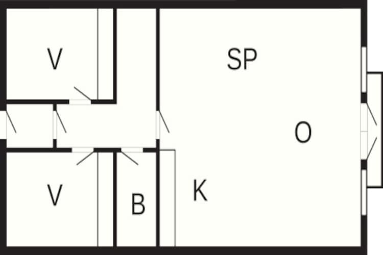 3 room,renovated-Plattegrond