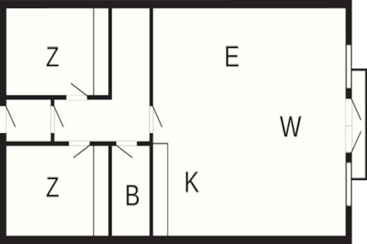 3 room,renovated-Plattegrond
