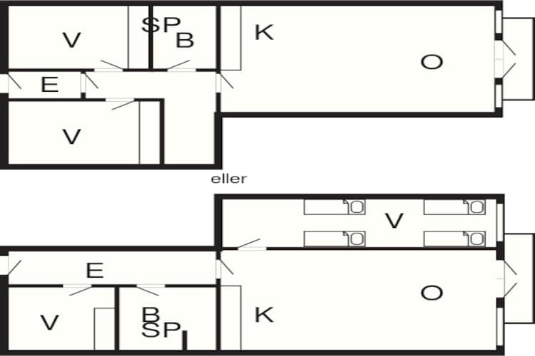 3 room,renovated - Plattegrond