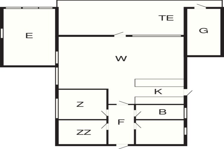 Licht strandhuis in Marielyst -- By Traum Ferienwohnungen-Plattegrond