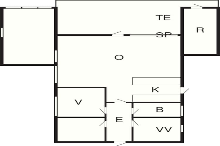Licht strandhuis in Marielyst -- By Traum Ferienwohnungen-Plattegrond