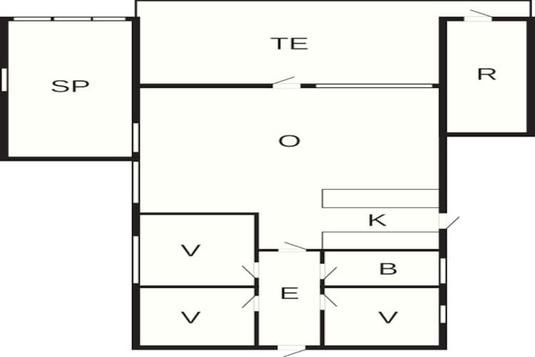 Licht strandhuis in Marielyst -- By Traum Ferienwohnungen-Plattegrond