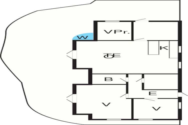 Licht vakantiehuis met bubbelbad - Plattegrond