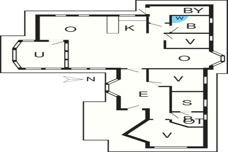 Luxe retraite in Bork Havn -- By Traum Ferienwohnungen-Plattegrond