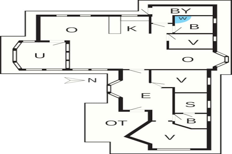 Luxe retraite in Bork Havn -- By Traum Ferienwohnungen-Plattegrond