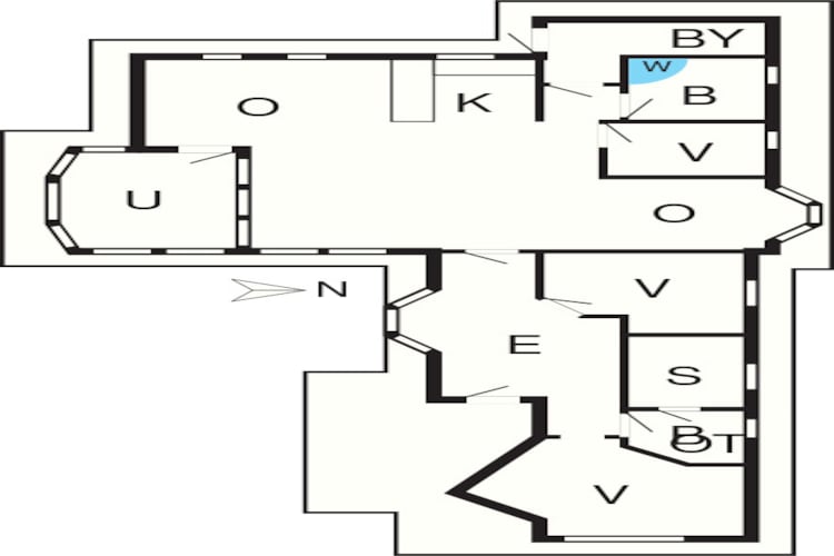 Luxe vakantieverblijf in Bork Havn - Plattegrond