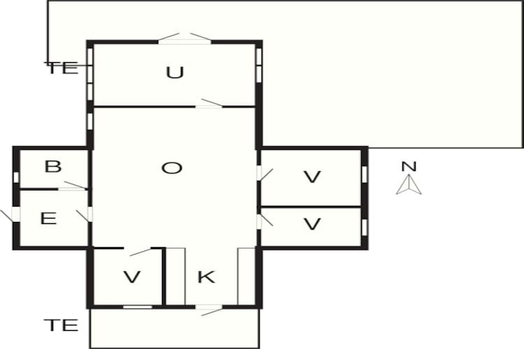Maison de vacances pour 5 a Asnæs-By Traum-Plan d'étage