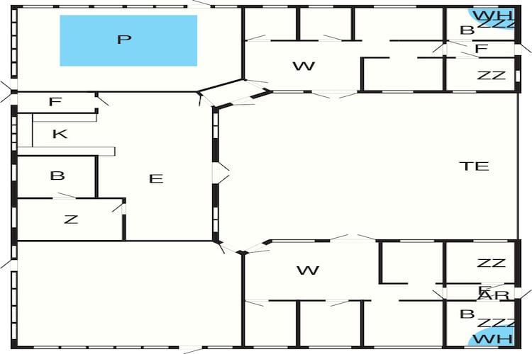 22 persoons vakantie huis in Frederiksværk - Plattegrond