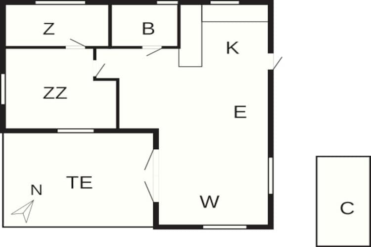 4 persoons vakantie huis in Hejls-By Traum-Plattegrond
