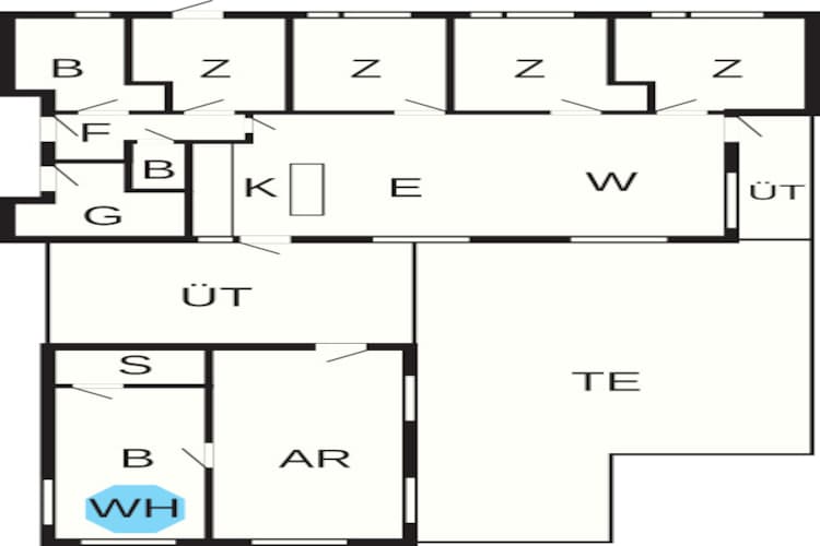 12 persoons vakantie huis in Løkken-By Traum-Plattegrond