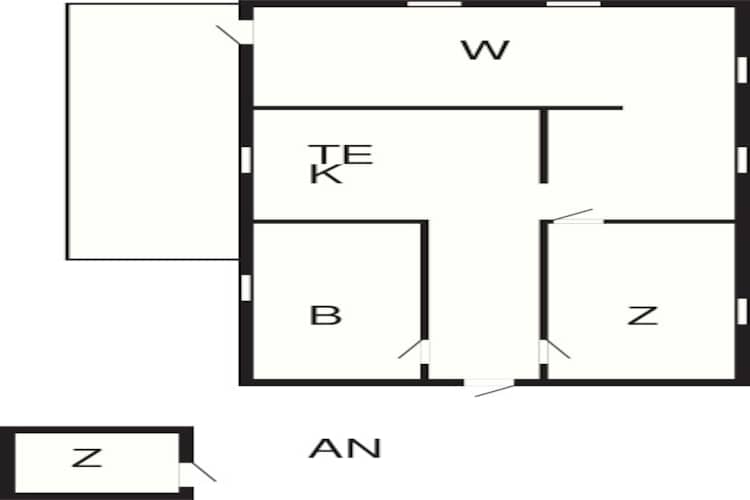 6 person holiday home in Eskebjerg-By Traum - Floor plan