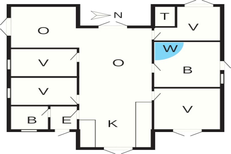 6 persoons vakantie huis in Blokhus-By Traum-Plattegrond