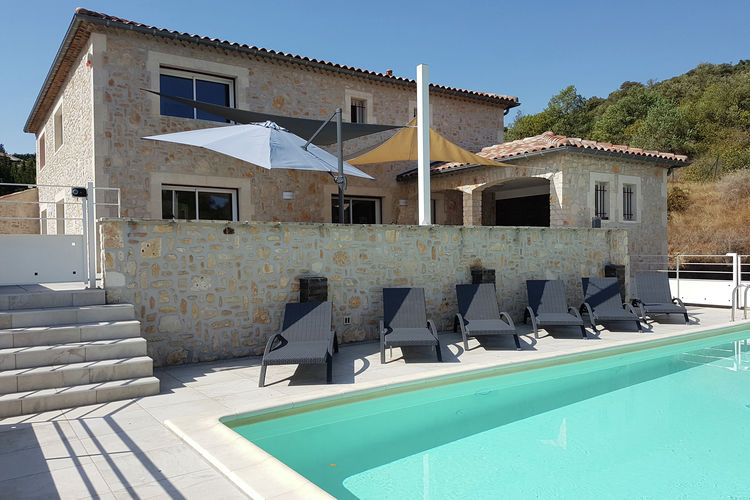 Vakantiehuizen Frankrijk | Languedoc-roussillon | Villa te huur in Saint-Ambroix met zwembad  met wifi 8 personen