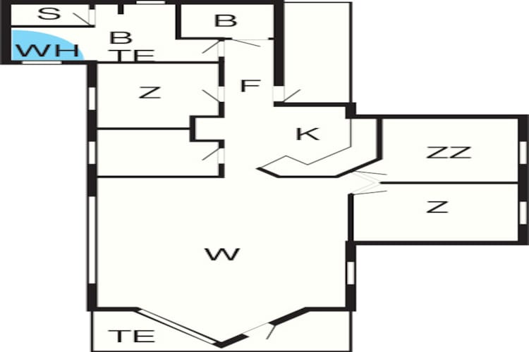 Luxe retraite in Vorupor -- By Traum Ferienwohnungen-Plattegrond