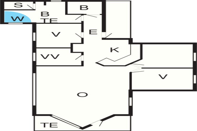 Luxe retraite in Vorupor -- By Traum Ferienwohnungen-Plattegrond