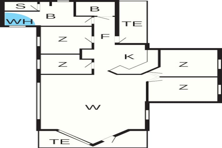 Luxe retraite in Vorupor -- By Traum Ferienwohnungen-Plattegrond