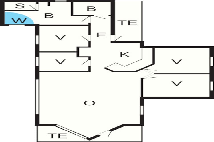 Luxe retraite in Vorupor -- By Traum Ferienwohnungen-Plattegrond