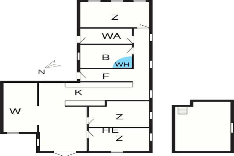 Maison de vacances pour 9 a Jægerspris-By Traum-Plan d'étage