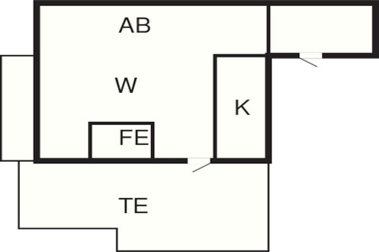 2 Personen Ferienhaus in Gullholmen-Grundriss
